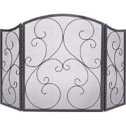 Practo Home - Haardscherm - Design Klassiek Zwart - 122 x 75,5cm