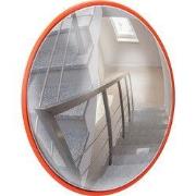 Verkeersspiegel rood, Ø 45 cm, met draaibare houder, vervaardigd van k...