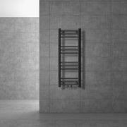 Badkamerradiator Sahara 300x800 mm antraciet recht met middenaansluiti...