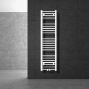 Badkamerradiator Sahara 300x1400 mm Wit recht met middenaansluiting