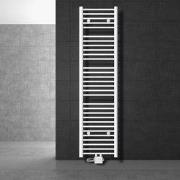 Badkamerradiator Sahara 400 x 1800 mm Wit recht + midden aansluiting