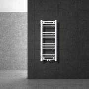Badkamer radiator middenaansluiting 300x800 mm wit recht incl. montage...