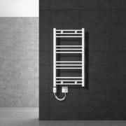 Badkamerradiator Elektrisch met verwarmingselement 600W 500x800 mm Wit...