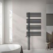 Badkamerradiator middenaansluiting 600x1000 mm antraciet met onderaans...