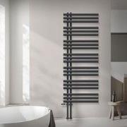 Badkamerradiator middenaansluiting 600x1600 mm antraciet met onderaans...