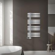 Badkamer radiator middenaansluiting 500x1000 mm chroom met LuxeBath un...