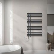 Badkamerradiator Ijzer EM 600x1000 mm antraciet met verwarmingselement...