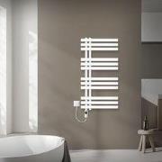 Badkamer radiator middenaansluiting 500x1000 mm wit met 300W LuxeBath ...