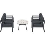 5-delige loungeset Ridge 4 luxe lounge fauteuils inclusief salontafel