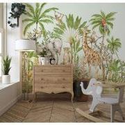 Jungle verhaal - Kinderbehang - 292,2 cm x 280 cm - Walloha