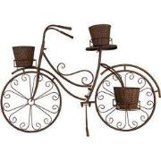 Clayre & Eef Planthouder Fiets 107x35x70 cm Bruin Metaal