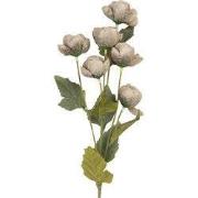 Clayre & Eef Kunstbloem 10x10x63 cm Grijs Kunststof