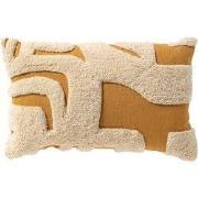 MILLY - sierkussen 30x50 cm - organisch patroon - Chai Tea - geel