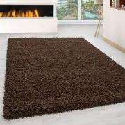 Tapijtenloods Basic Shaggy vloerkleed Bruin Hoogpolig- 100x200 CM