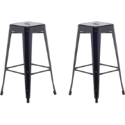 CABRILLO - Barkruk - Zwart - Staal