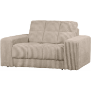 WOOOD Second Date Loveseat - Grove Ribstof - Travertin
