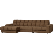WOOOD Second Date Chaise Longue Links - Structure Velvet - Brass