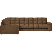 WOOOD Second Date Hoekbank Links - Structure Velvet - Brass