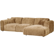 WOOOD Cloud Chaise Longue Bank Rechts - Chenille - Geel - 80x280x165