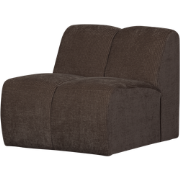 WOOOD Mojo 1-Zits Bank - Ribstof - Bruin - 74x80x97