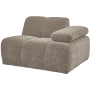 WOOOD Mojo 1-Zits Bank Met Arm Rechts - Ribstof - Zand - 74x120x97