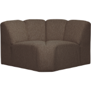 WOOOD Mojo Bank Hoekelement - Bouclé - Bruin Melange - 75x68x77