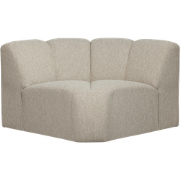 WOOOD Mojo Bank Hoekelement  - Bouclé - Beige Melange - 75x68x77