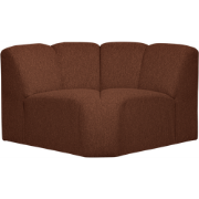 WOOOD Mojo Bank Hoekelement - Bouclé - Roest Bruin Melange - 75x68x77