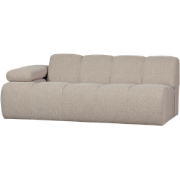 WOOOD Mojo 2-Zits Bank Met Arm Links - Bouclé - Beige - 74x200x97