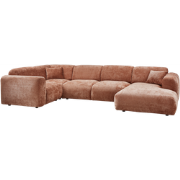 WOOOD Cloud Hoekbank Links - Chenille - Terra - 80x345x198 cm