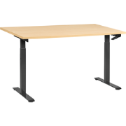 DESTINES - Sta-bureau - Zwart/Lichtbruin - 160 x 72 cm - Vezelplaat