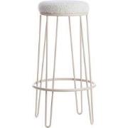 Light & Living - Barkruk ALICE - Ø14x73cm - Wit - Set van 2