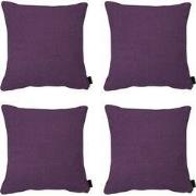 Madison -  Sierkussen Panama purple - Ca. 60x60 cm - Set van 4