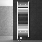 Badkamerradiator Sahara 600 x 1800 mm Witte rechte zijaansluiting met ...