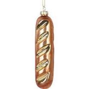 Clayre & Eef Kersthanger 4x3x15 cm Bruin Glas