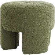 Light & Living - Poef BATOEMI - Ø51x45cm - Groen