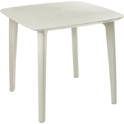 SORICO - Tuintafel - Lichtbeige - Synthetisch materiaal