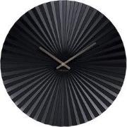 Wandklok Sensu - Staal Zwart - Ø40cm