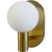 QUVIO Gouden wandlamp - 1 lichtpunt - Metaal - Glas