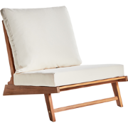 MICCIANO - Tuinstoel - Gebroken wit - Acaciahout