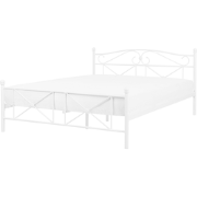 RODEZ  - Tweepersoonsbed - Wit - 160 x 200 cm - Metaal