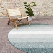 Rond Buiten vloerkleed Boa - Groen/Wit - dubbelzijdig - EVA Interior -...