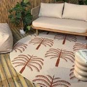 Rond buitenkleed Oase roest - Interieur05 Roest; Rood - Polypropyleen