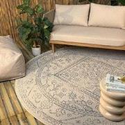 Rond buitenkleed Nova blauw - Interieur05 - Polypropyleen - Rond 240 Ø...