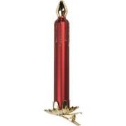 Clayre & Eef Kersthanger Ø 4x15 cm Rood Glas