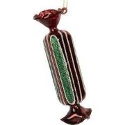 Clayre & Eef Kersthanger Ø 4x15 cm Rood Glas