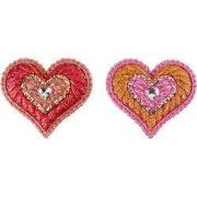 4.25 inch Heart Orna X 2. I 5x5x10 cm kerstornament