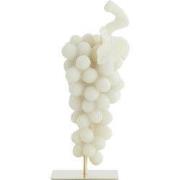 Light & Living - Ornament GRAPE - 15x13x35cm - Wit