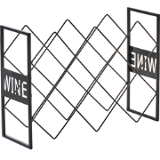 BALLYBAY - Wijnrek - Zwart - IJzer