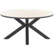 Edison tafel diameter148 carbon black/ light teak polyw